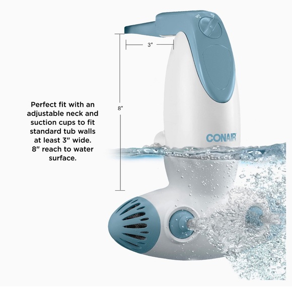 Conair Portable Bath Spa with Dual Hydro Jets for Tub, Bath Spa Jet for Tub new - Picture 2 of 9